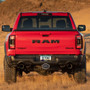 RAM 1500 TRX 3D Logo on Carbon Fiber Look Plate Oval Brushed Silver Billet Aluminum 2 inch Tow Hitch Cover