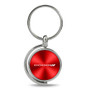 Dodge New Logo Red Brushed Metal Spinner Key Chain