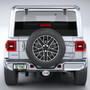 Jeep 4Xe 3D Logo on Oval Brushed Silver Billet Aluminum 2 inch Tow Hitch Cover