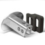 RAM 1500 TRX 3D Logo on Black Plate Oval Brushed Silver Billet Aluminum 2 inch Tow Hitch Cover