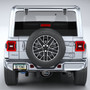 Jeep 4Xe 3D Logo on Black Plate Oval Brushed Silver Billet Aluminum 2 inch Tow Hitch Cover