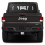 Jeep Gladiator 3D Logo on Rectangular Brushed Silver Billet Aluminum 2 inch Tow Hitch Cover