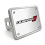 Dodge Durango 3D Logo on Rectangular Brushed Silver Billet Aluminum 2 inch Tow Hitch Cover