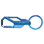Ford Maverick Topographic Blue Carabiner Style Snap Hook Metal Key Chain