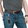 Ford F-150 FX4 Off Road Topographic Silver Carabiner Style Snap Hook Metal Key Chain