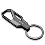 Ford F-150 Platinum Topographic Black Carabiner Style Snap Hook Metal Key Chain