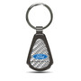 Ford Maverick Silver Genuine Carbon Fiber Black Metal Teardrop Key Chain