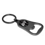 Ford Mustang GT Logo Carbon Fiber Flat Bottle Opener Black Metal Key Chain