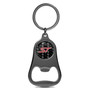 Ford ST Logo Carbon Fiber Flat Bottle Opener Black Metal Key Chain