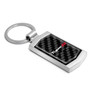 Acura Type-S Logo Real Black Carbon Fiber Chrome Metal Case Key Chain
