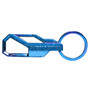 Ford F-150 Lightning Topographic Blue Carabiner Style Snap Hook Metal Key Chain