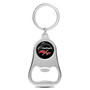 Dodge Challenger R/T Classic Black Logo Chrome Finish Flat Bottle Opener Metal Key Chain
