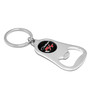 Dodge Challenger R/T Classic Black Logo Chrome Finish Flat Bottle Opener Metal Key Chain