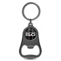 Ford Mustang 5.0 Logo Carbon Fiber Flat Bottle Opener Black Metal Key Chain