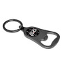 Ford Mustang 5.0 Logo Carbon Fiber Flat Bottle Opener Black Metal Key Chain