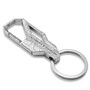 Ford F150 Lightning Topographic Silver Carabiner Style Snap Hook Metal Key Chain