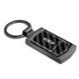 Lincoln Nautilus Real 3K Carbon Fiber Gunmetal Black Metal Case Key Chain