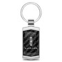 Lincoln Aviator Real 3K Carbon Fiber Chrome Metal Case Key Chain