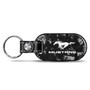 Ford Mustang LED Printed on Real Forged Carbon Fiber Tag Style Key Chain
