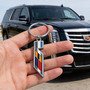 Cadillac V Logo Shape 3D Die-Cut Metal Key Chain Key-Charm