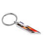 Cadillac V Logo Shape 3D Die-Cut Metal Key Chain Key-Charm