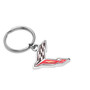 Chevrolet Corvette C8 Logo Shape 3D Die-Cut Metal Key Chain Key-Charm