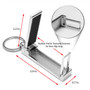 Chevrolet Silverado Multifunction Cell Phone Stand Purse Bag Table Hanger Foldable Chrome Key Chain