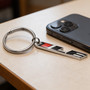 Chevrolet Camaro 1LE Logo Shape 3D Die-Cut Metal Key Chain Key-Charm