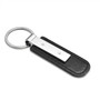 Honda Logo in Blue Silver Metal Black PU Leather Strap Key Chain
