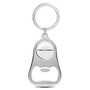 Dodge Challenger White Logo Chrome Finish Flat Bottle Opener Metal Key Chain