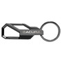 Acura Gunmetal Black Carabiner Style Snap Hook Metal Key Chain