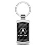 Acura RDX Real Black Carbon Fiber Chrome Metal Case Key Chain