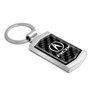 Acura RDX Real Black Carbon Fiber Chrome Metal Case Key Chain