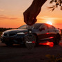 Acura Type-S Logo Real Black Carbon Fiber Large Shield-Style Key Chain