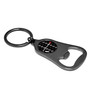 Dodge Logo Carbon Fiber Flat Bottle Opener Black Metal Key Chain