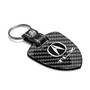 Acura TLX Real Black Carbon Fiber Large Shield-Style Key Chain