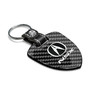 Acura NSX Logo Real Black Carbon Fiber Large Shield-Style Key Chain