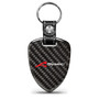Acura A-Spec Logo Real Black Carbon Fiber Large Shield-Style Key Chain