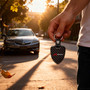 Acura A-Spec Logo Real Black Carbon Fiber Large Shield-Style Key Chain