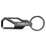 Acura NSX Gunmetal Black Carabiner Style Snap Hook Metal Key Chain