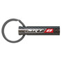 Dodge SRT-8 Logo Black Real Carbon Fiber Custom Designed Tube Style Key Chain