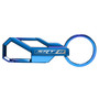 Dodge SRT-8 Metallic Blue Carabiner-style Snap Hook Metal Key Chain
