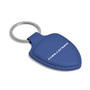 Dodge Challenger Blue Shield-Shape Style Genuine Leather Key Chain