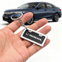 Honda Passport Custom Designed Black Real Carbon Fiber Chrome License Frame Style Key Chain
