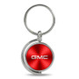 GMC Red Brushed Metal Spinner Key Chain