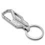 Dodge Logo Topographic Silver Carabiner Style Snap Hook Metal Key Chain
