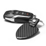 Honda Logo Real Black Carbon Fiber Large Shield-Style Key Chain