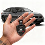Honda Civic Si Real Black Carbon Fiber Large Shield-Style Key Chain