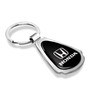 Honda Logo Black Dome Chrome Metal Teardrop Key Chain