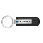 Honda in Blue CR-V Silver Metal Black PU Leather Strap Key Chain